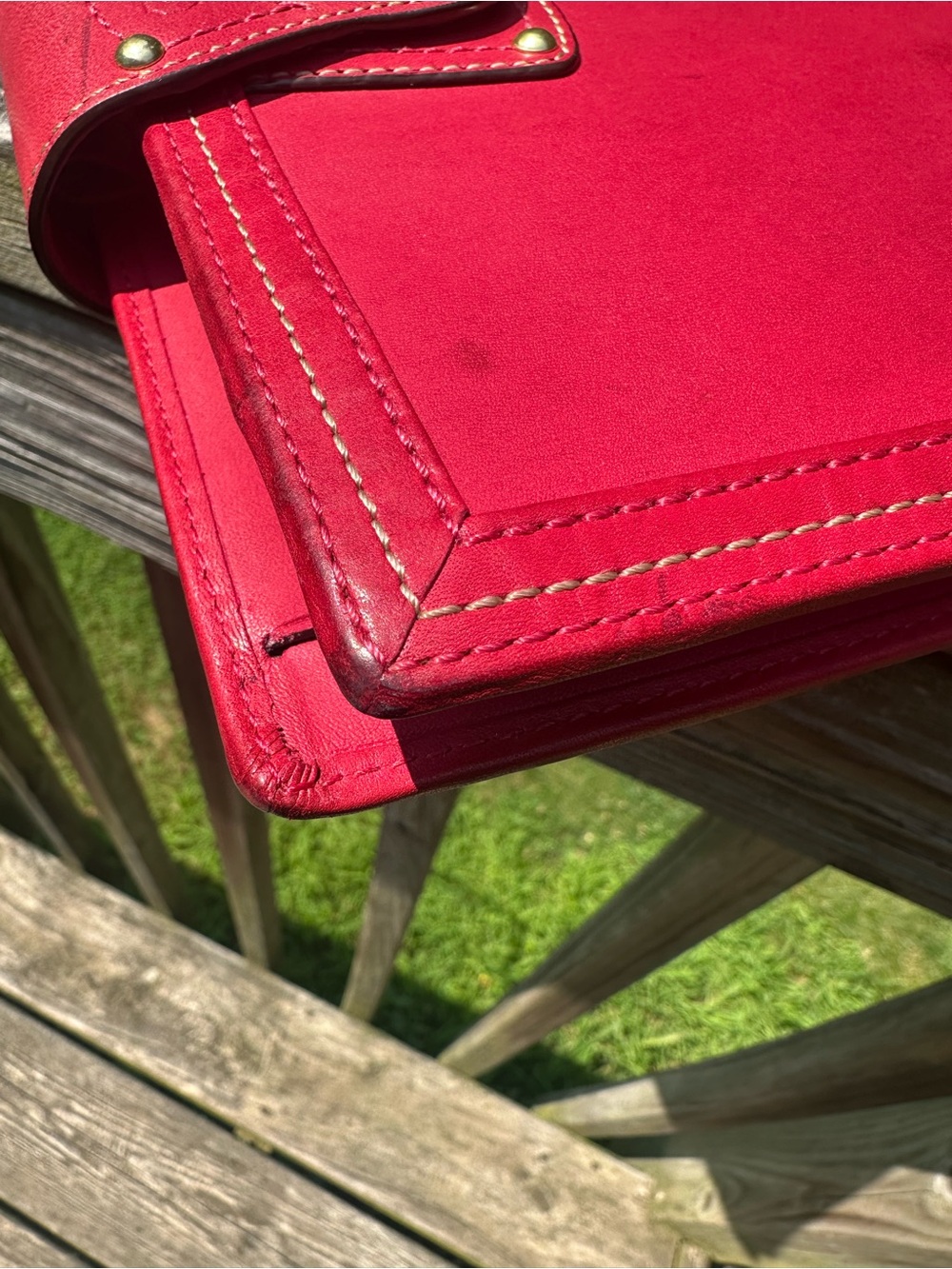 Coach Pink Leather Turnlock Planner - Picture 11 of 13